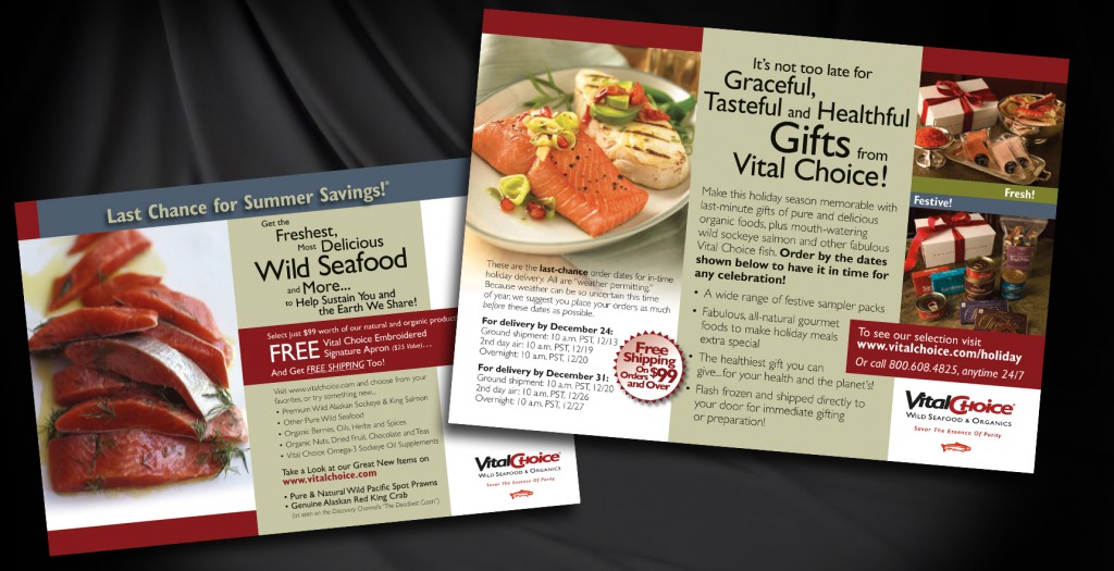 Postcards for Direct Mail Seafood Company